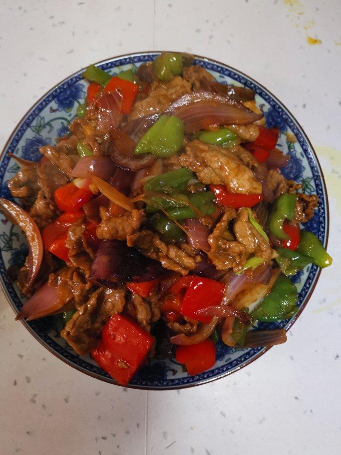 滑滑嫩嫩酱爆牛肉（需前一晚腌制）