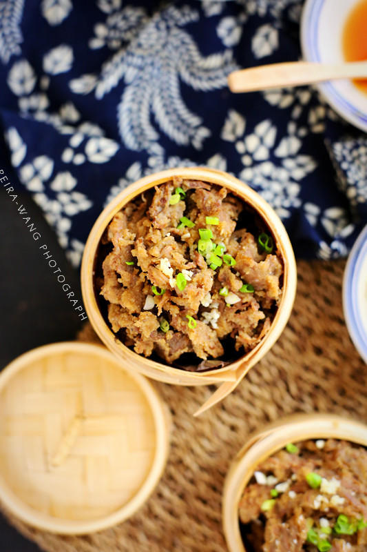 还原成都街头的：粉蒸牛肉