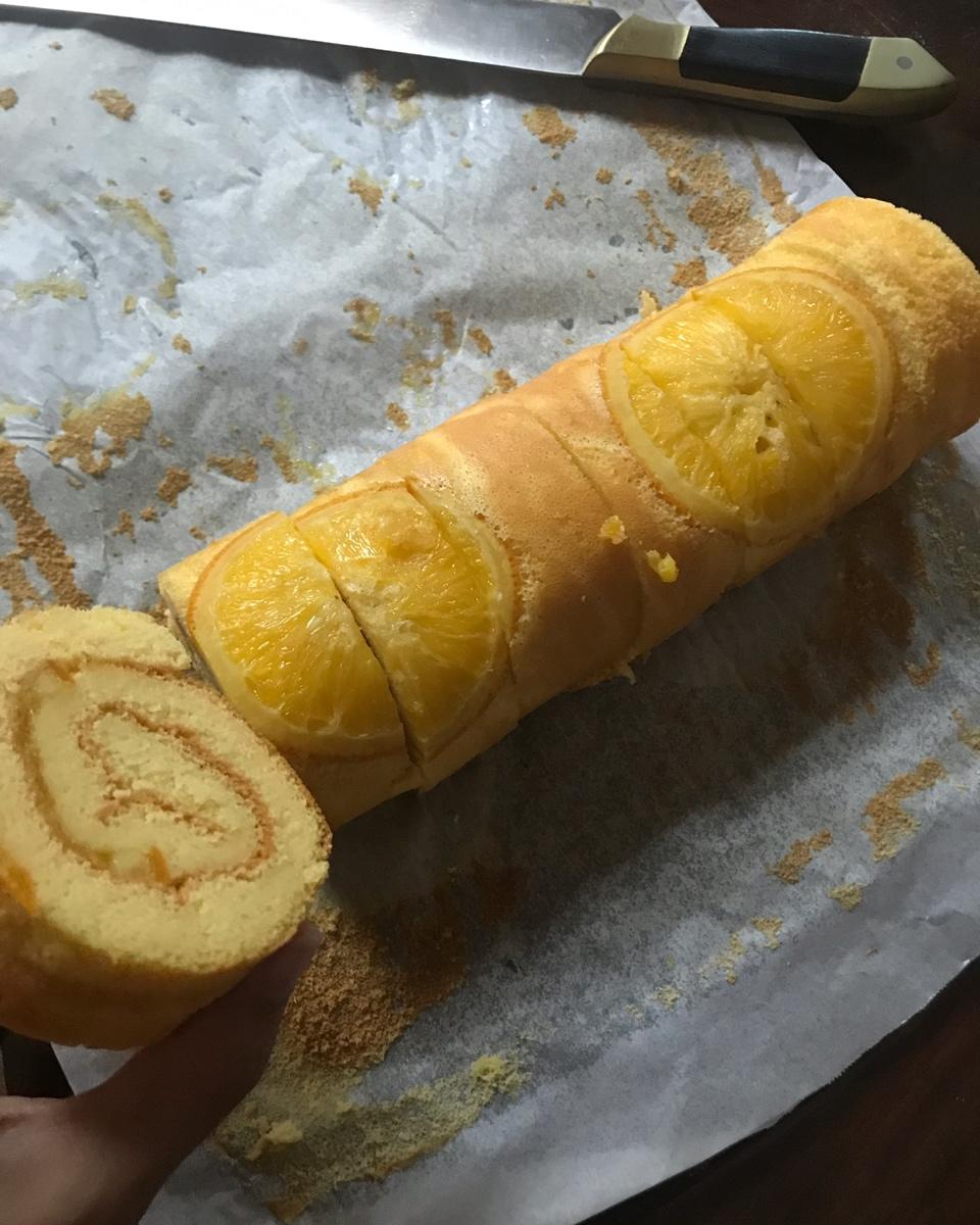 橙香蛋糕卷