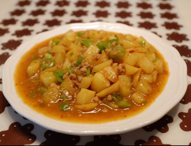 土豆肉末
