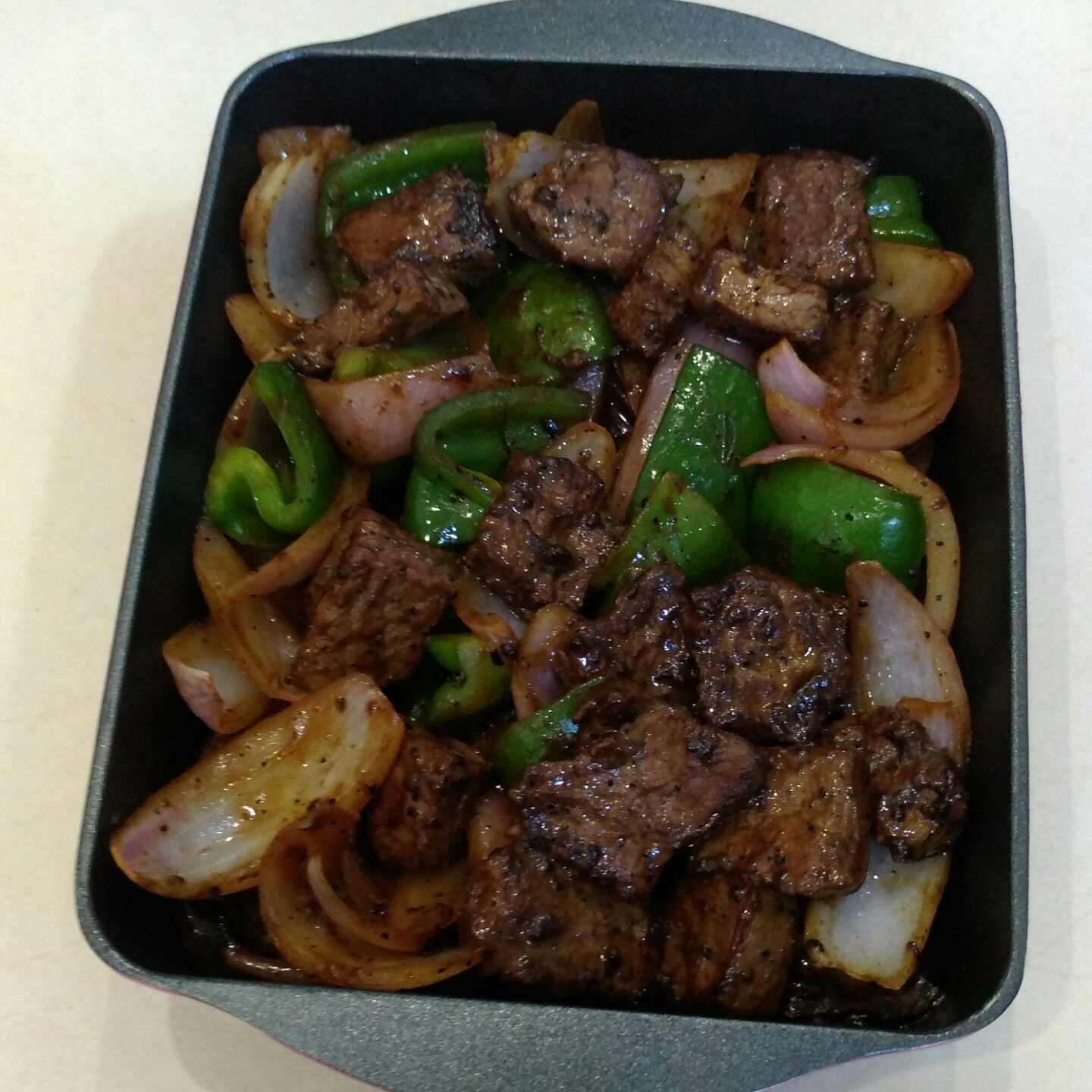 黑胡椒杏鲍菇牛肉粒