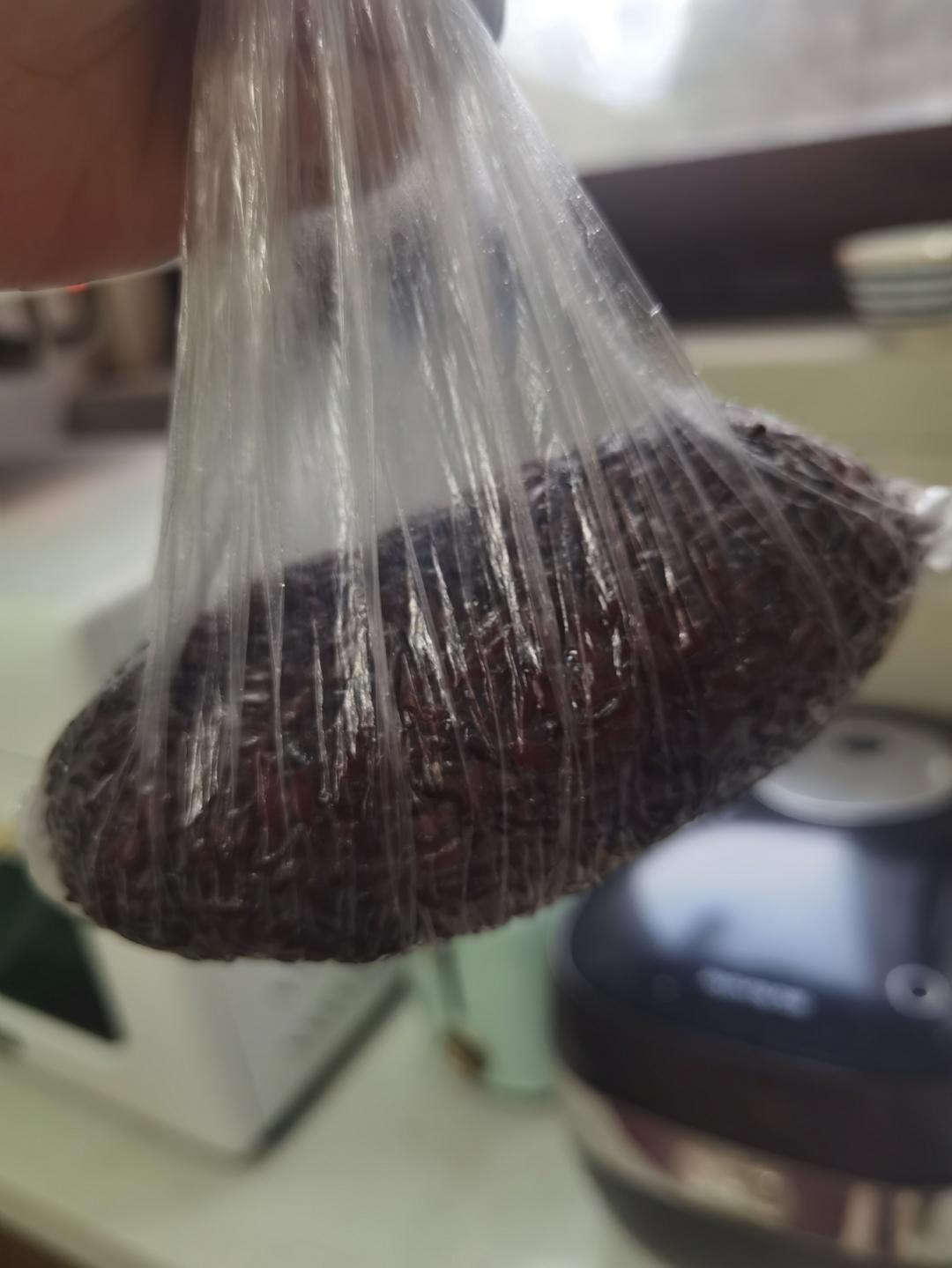 上学快手早餐之紫米饭团