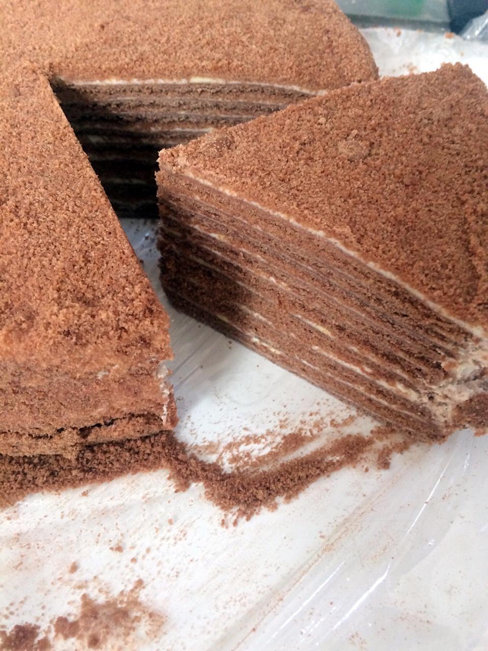 俄罗斯蜂蜜千层提拉米苏（巧克力味）