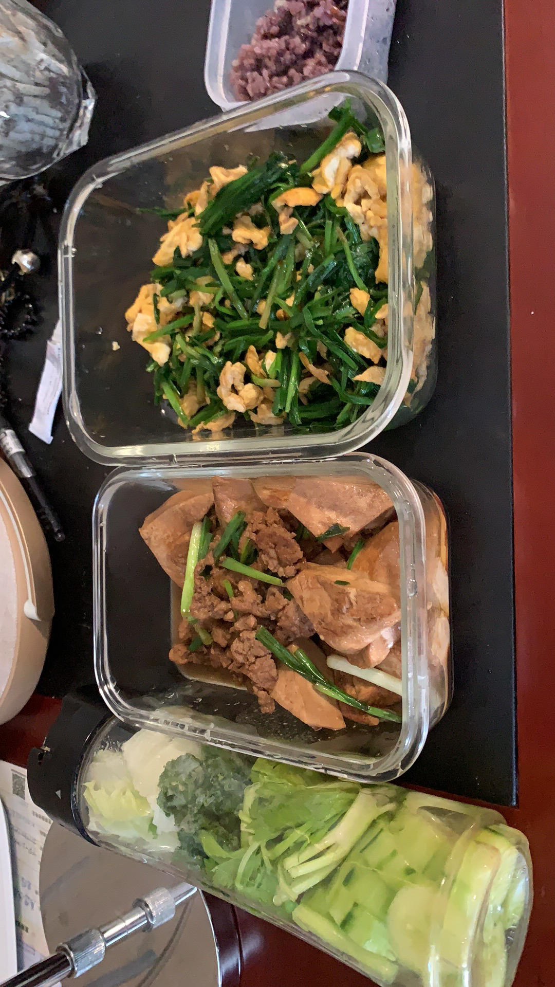 小葱肉沫炒豆腐