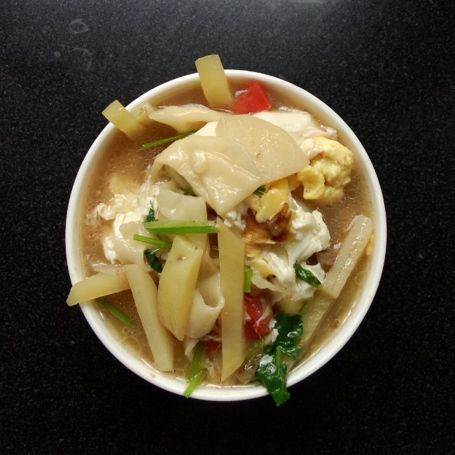 夌栤渁渁做的家常搁锅面