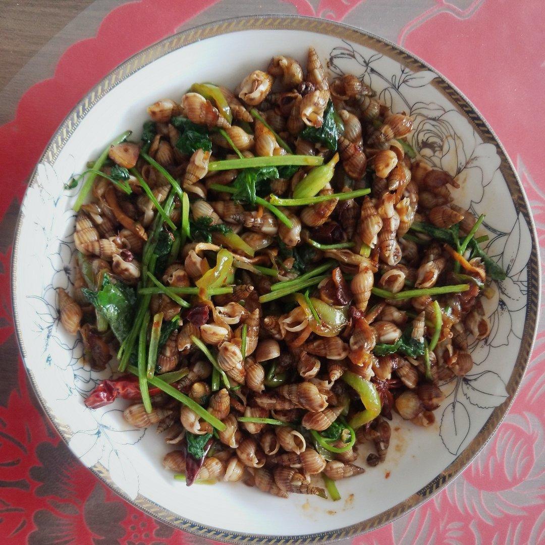 辣炒海螺丝