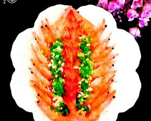 蒜蓉粉丝蒸大虾的做法 步骤8
