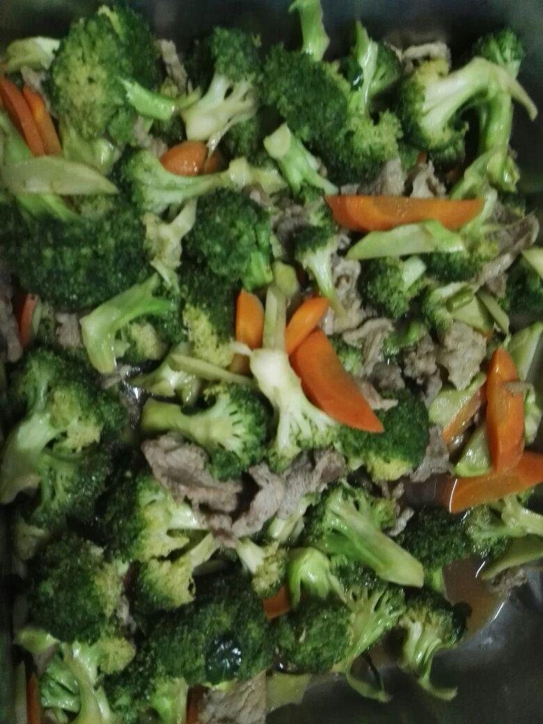 西兰花炒肉片
