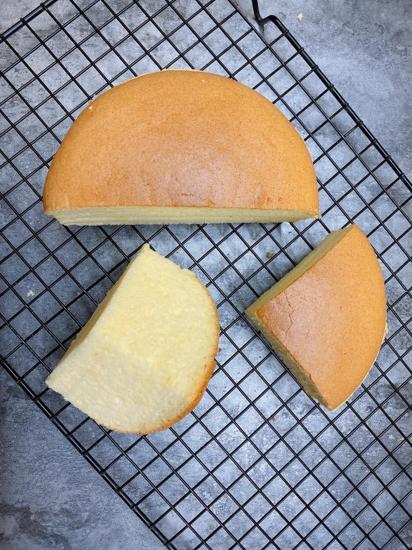 6寸活底做好吃的古早味蛋糕（附视频）