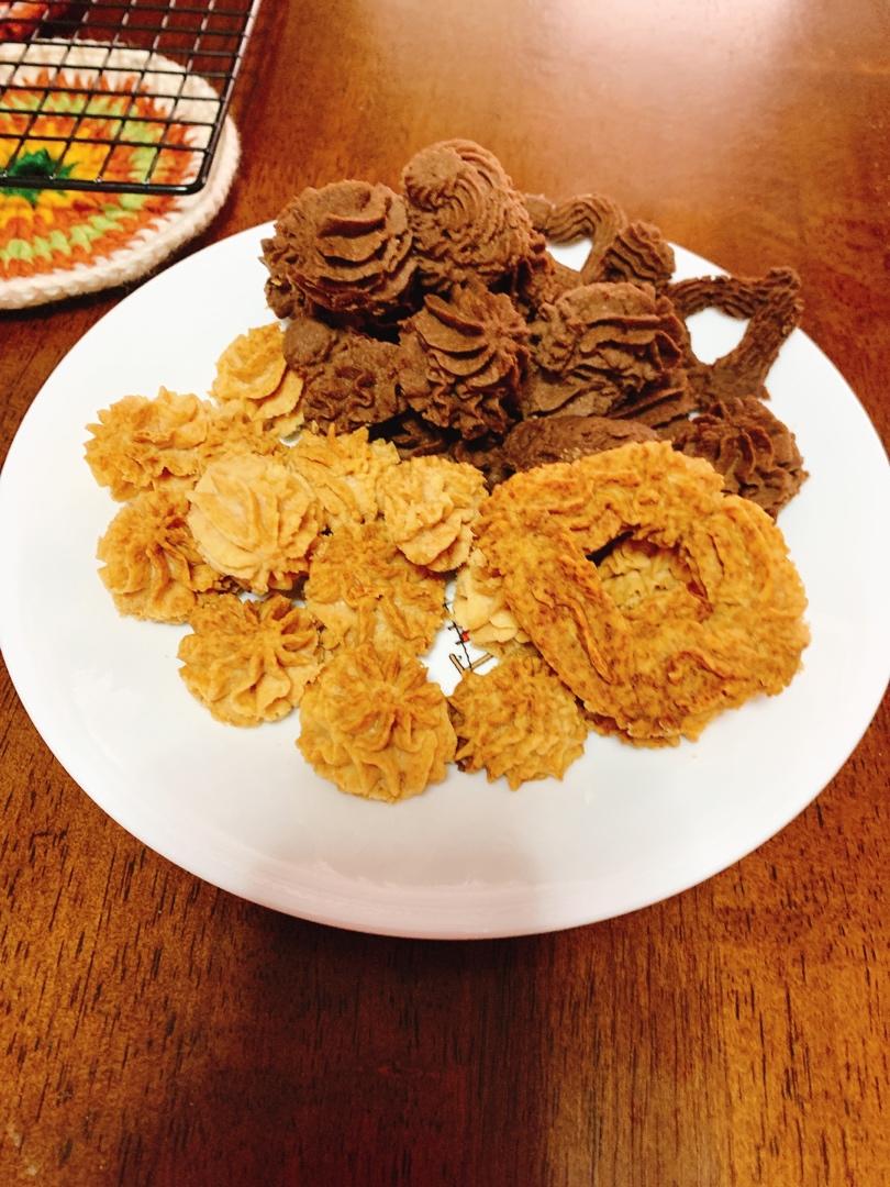 一抿即化酥到掉渣的珍妮曲奇云顶小花/烘焙视频饼干篇1