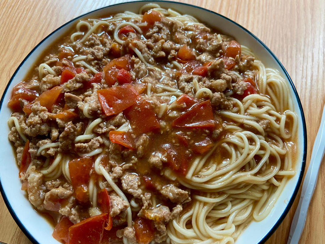 番茄肉末拌面