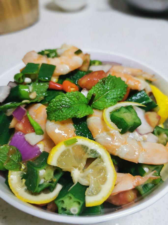 酸酸辣辣柠檬虾