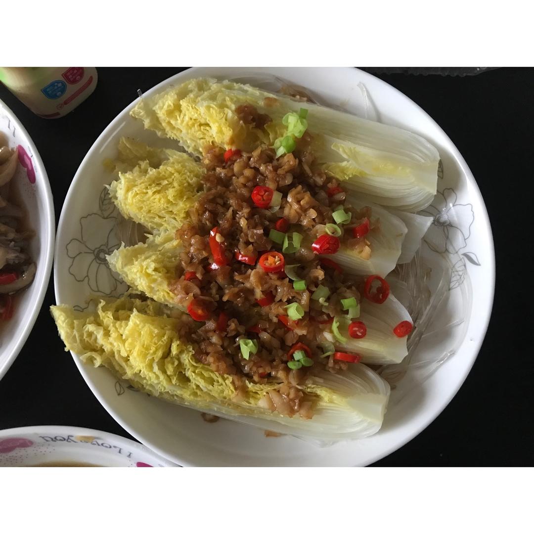 蒜蓉粉丝蒸娃娃菜