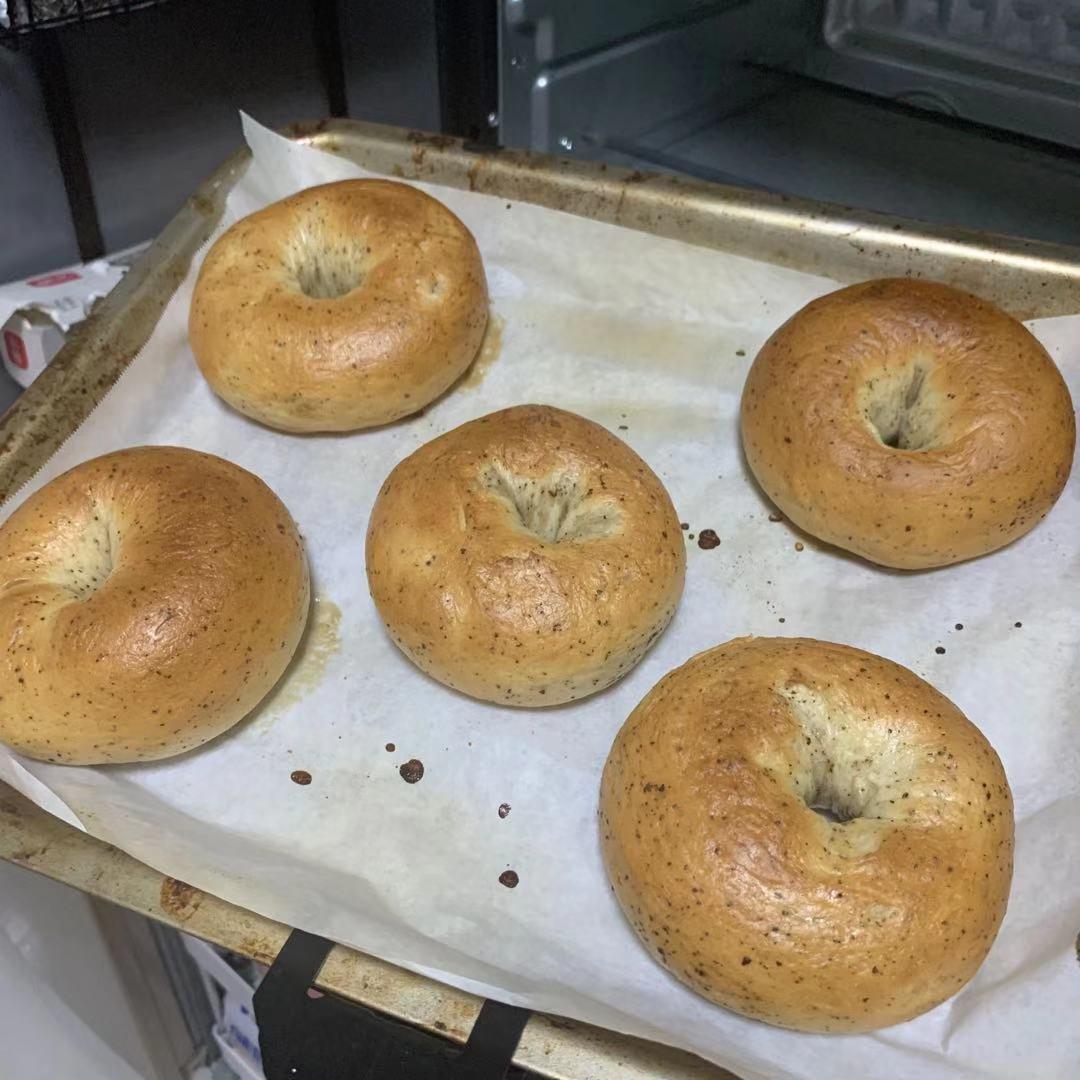 黑麦贝果，无油低糖，被点名最多的面包