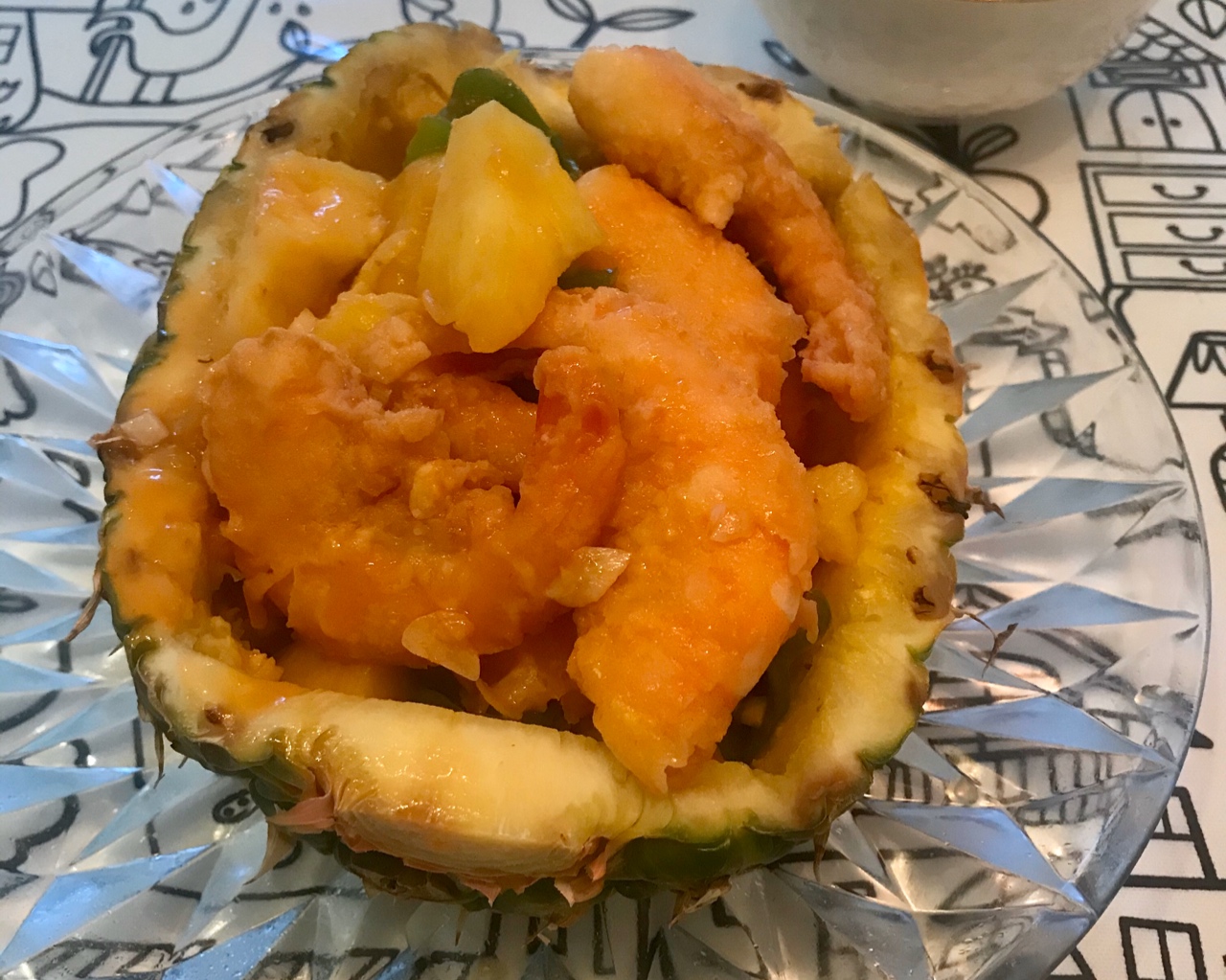 菠萝装的虾🍍🍤