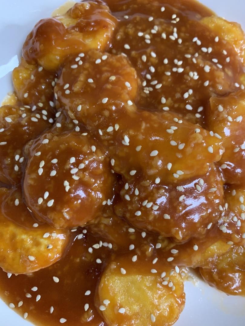 脆皮茄汁日本豆腐