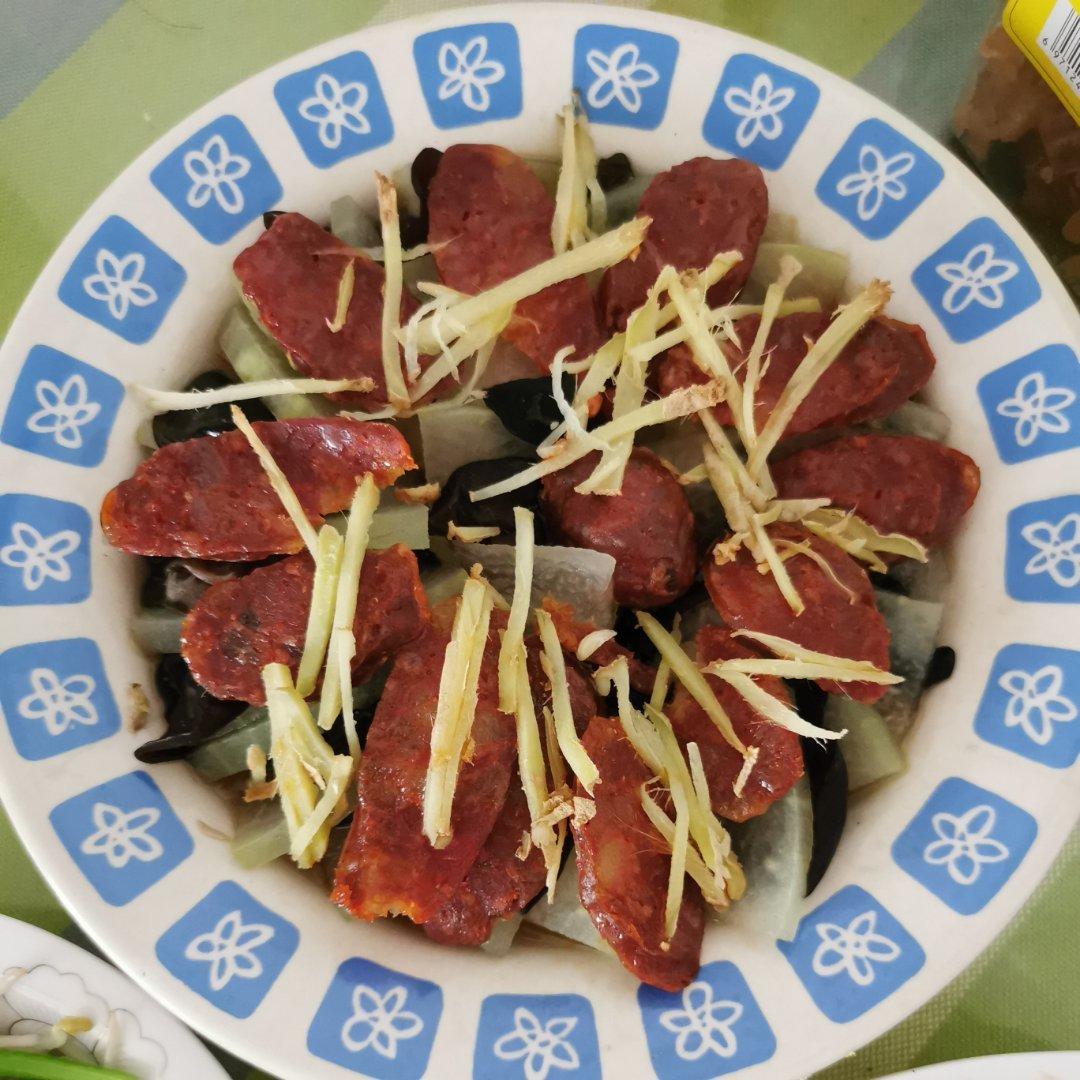 香肠蒸冬瓜