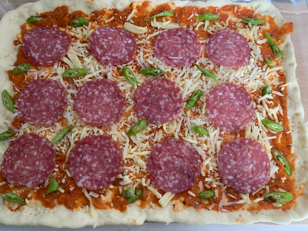 🍕单手披萨｜卡卡爸·教小白｜第一张披萨