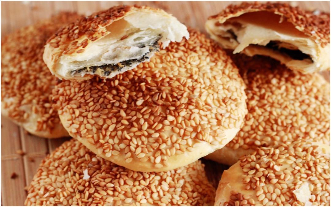 烧饼这样做酥到掉渣儿|酥层分明|充满空气感|三种口味的做法