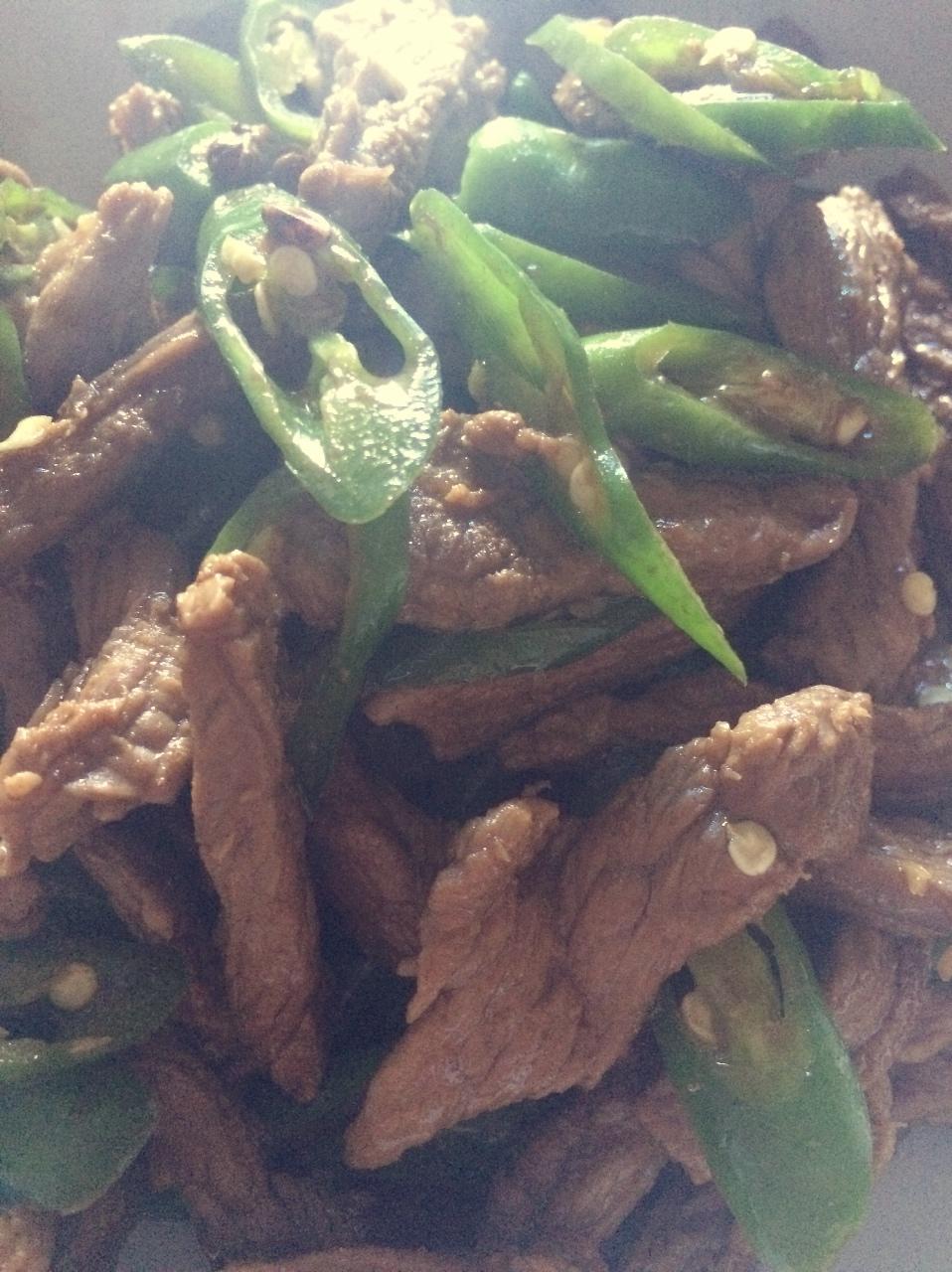 尖椒炒牛肉