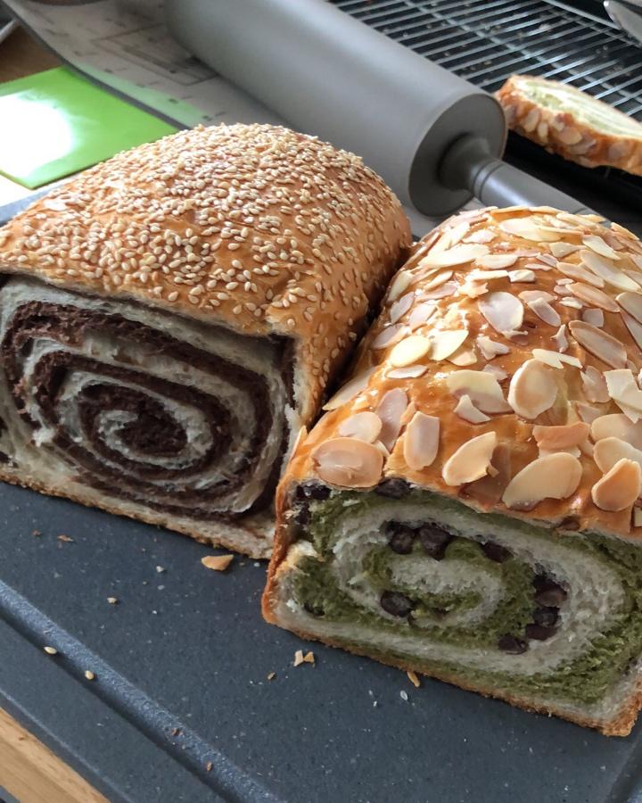 最正宗的日式抹茶红豆吐司