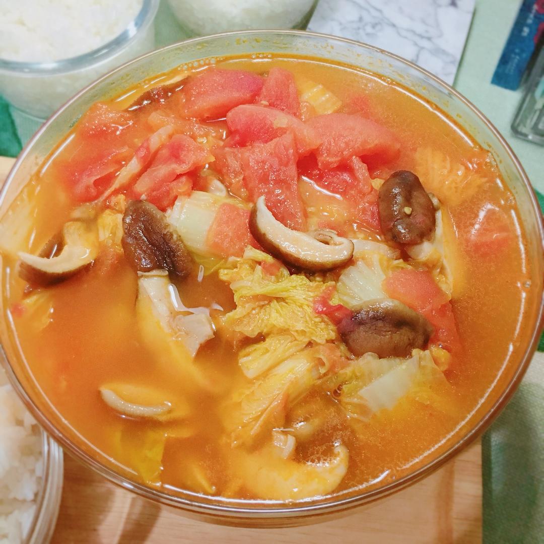 大白菜炖番茄