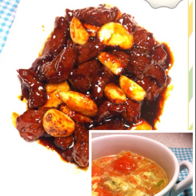 黑蒜子牛肉粒