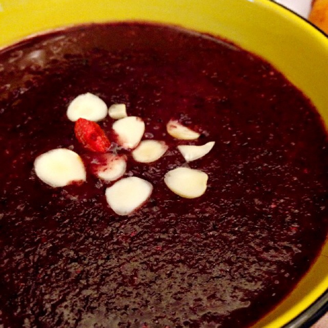 补血黑米糊（九阳豆浆机）