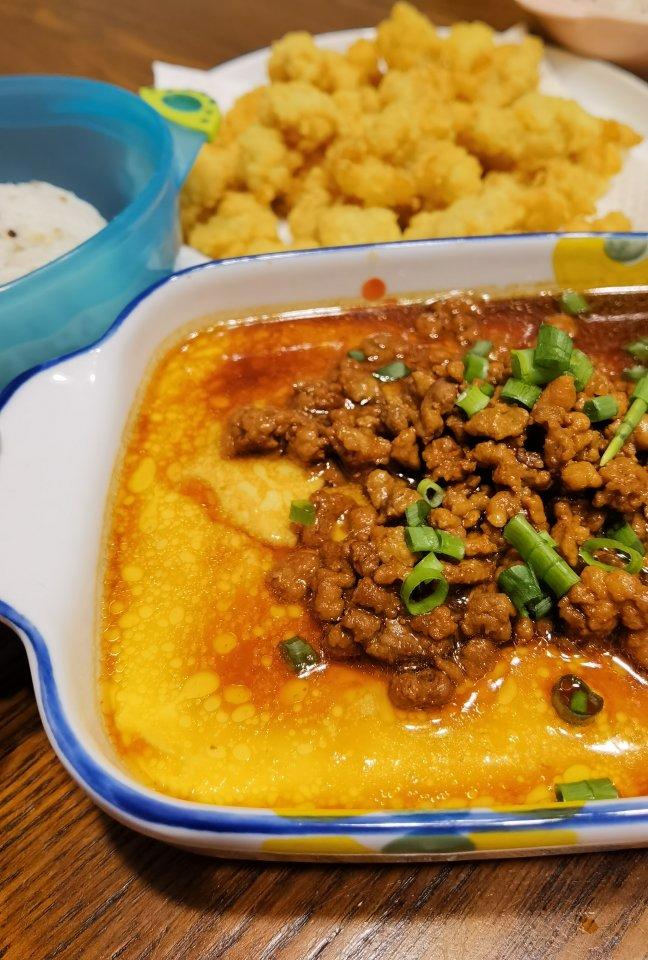 肉末豆腐蒸蛋