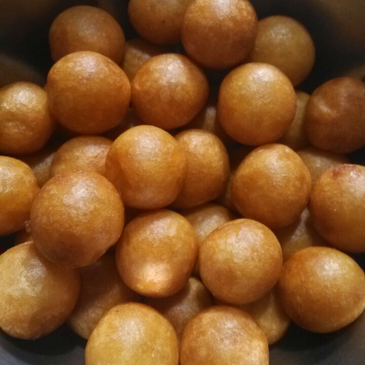 妈妈教炸的红薯丸子