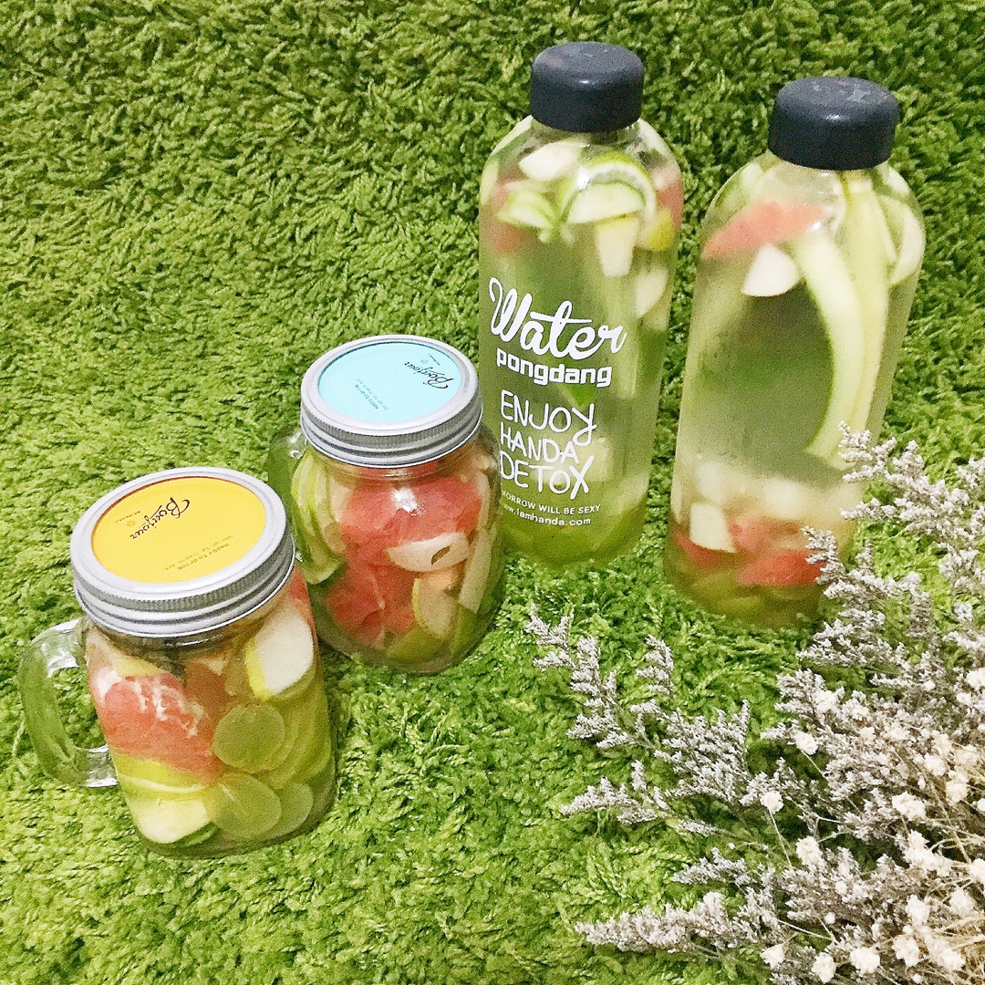 detox water 自制排毒养颜水 健康饮料 果蔬泡汁
