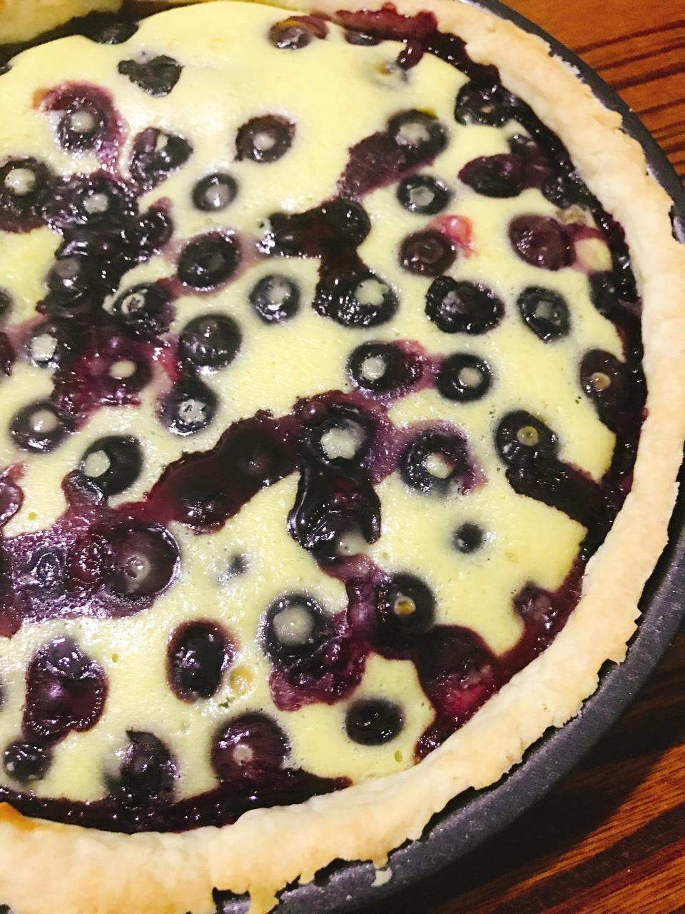 阿迪k做的蓝莓乳酪派