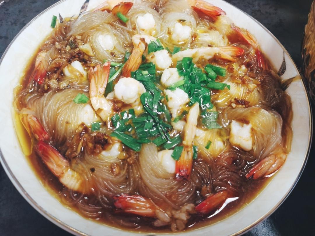粉丝蒸虾球（吉利虾球）