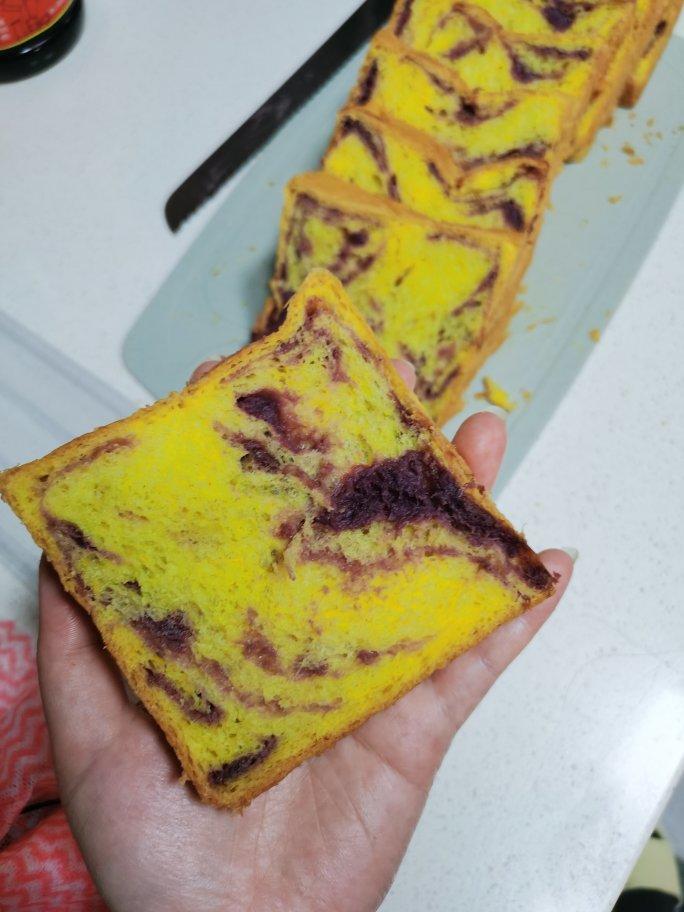 早餐吐司【南瓜紫薯】