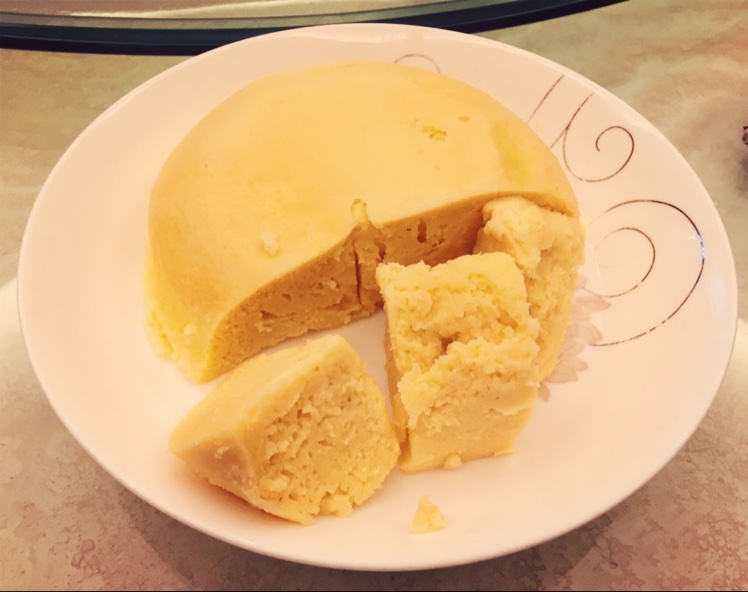 免烤微波炉无油无低粉豆渣蛋糕