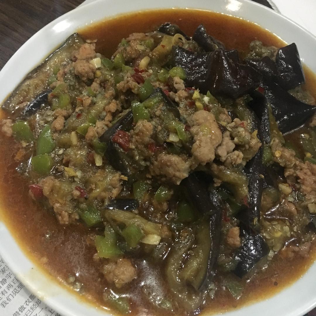 红烧肉沫茄子