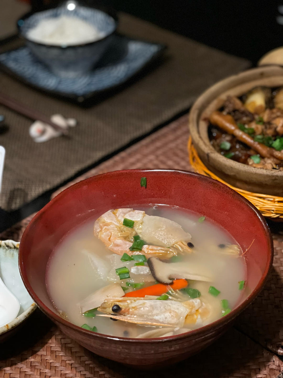 虾干萝卜汤