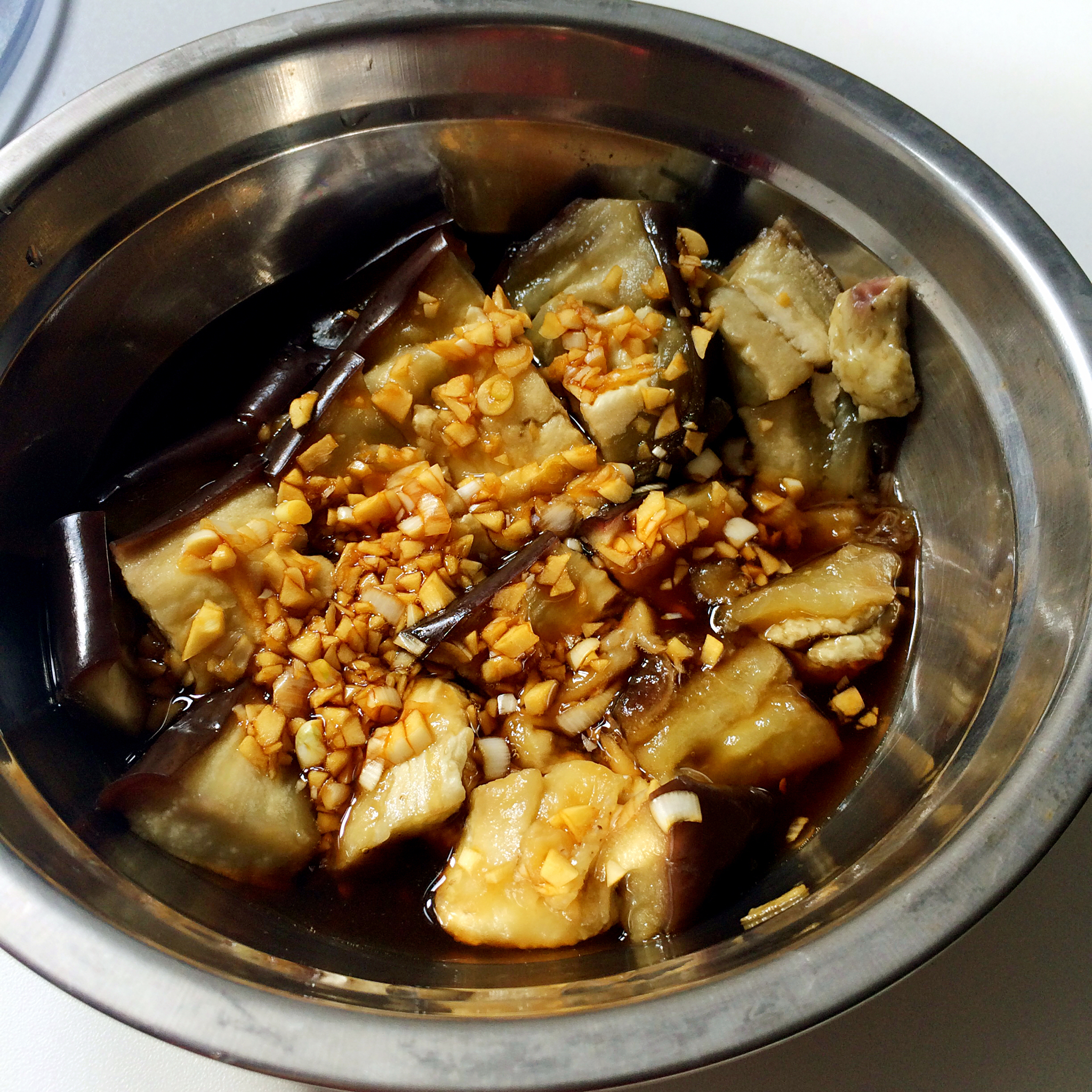凉拌蒸茄子