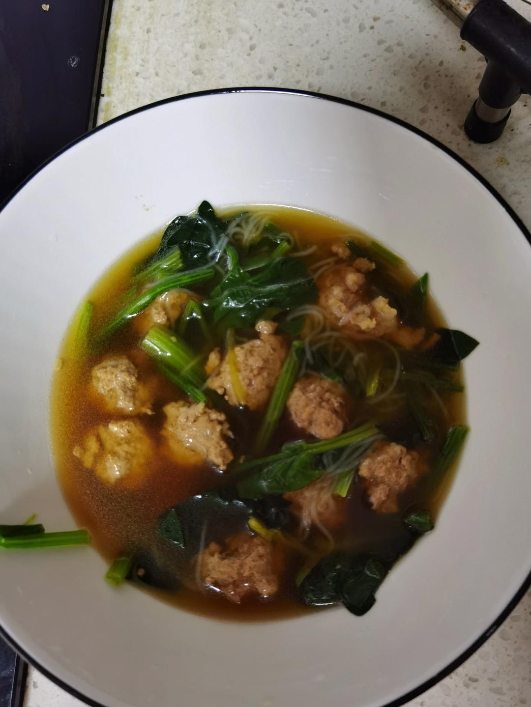 私房生汆丸子汤