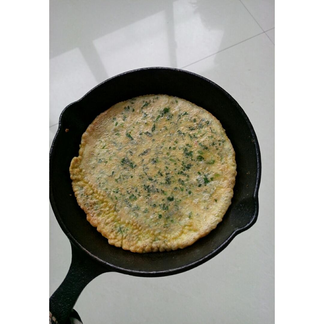 菠菜鸡蛋饼
