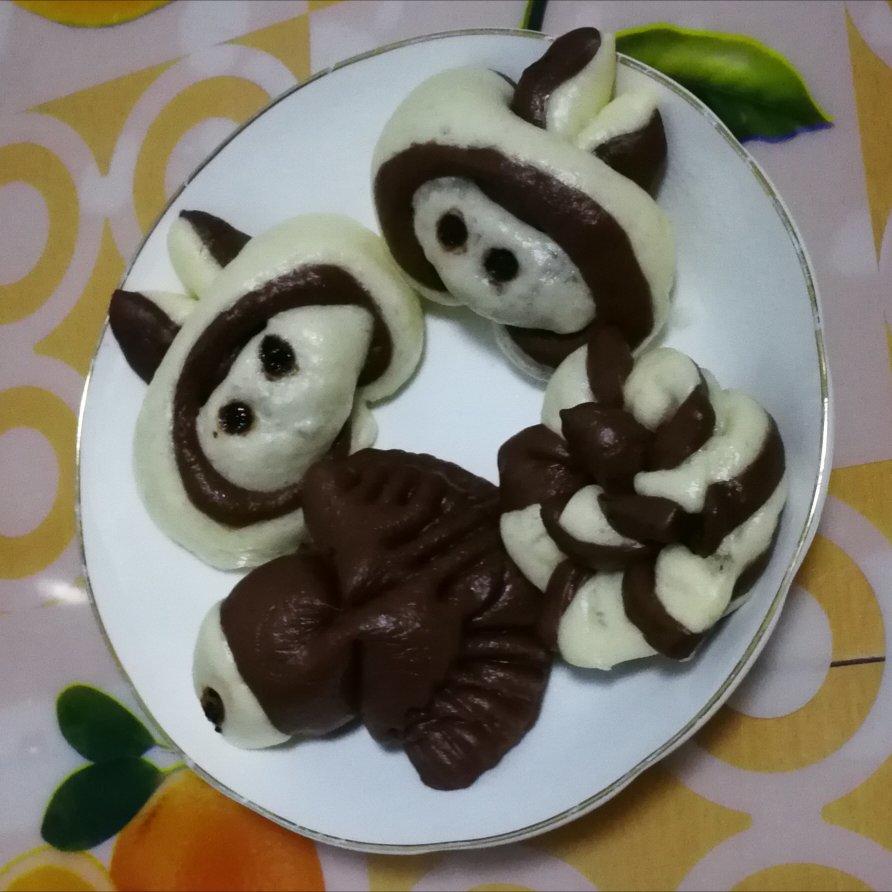 双色馒头（花朵馒头）