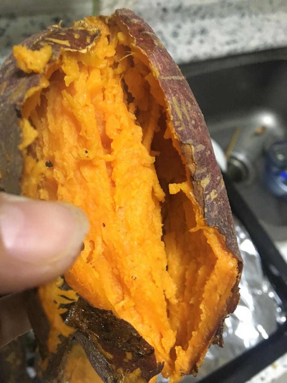 【烤箱版烤红薯】