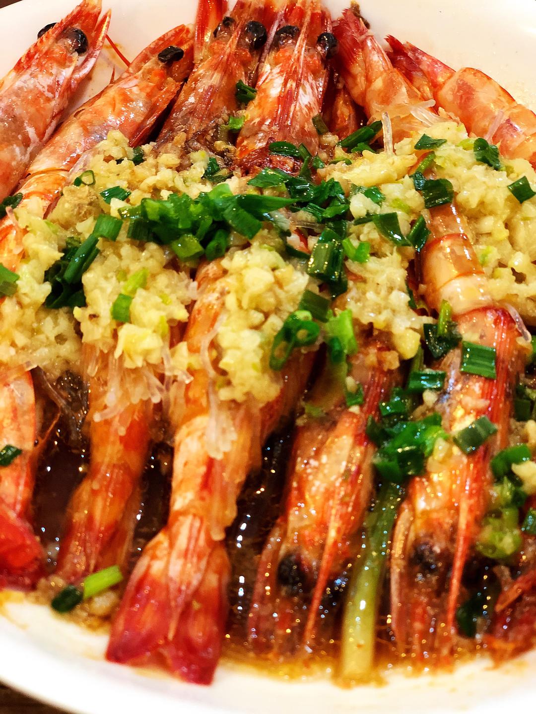 蒜蓉粉丝斑节虾