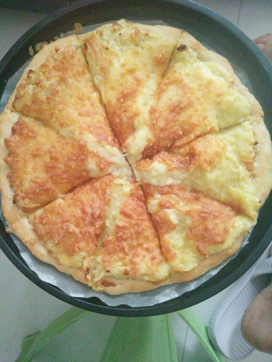 不加奶油奶酪的榴莲披萨～