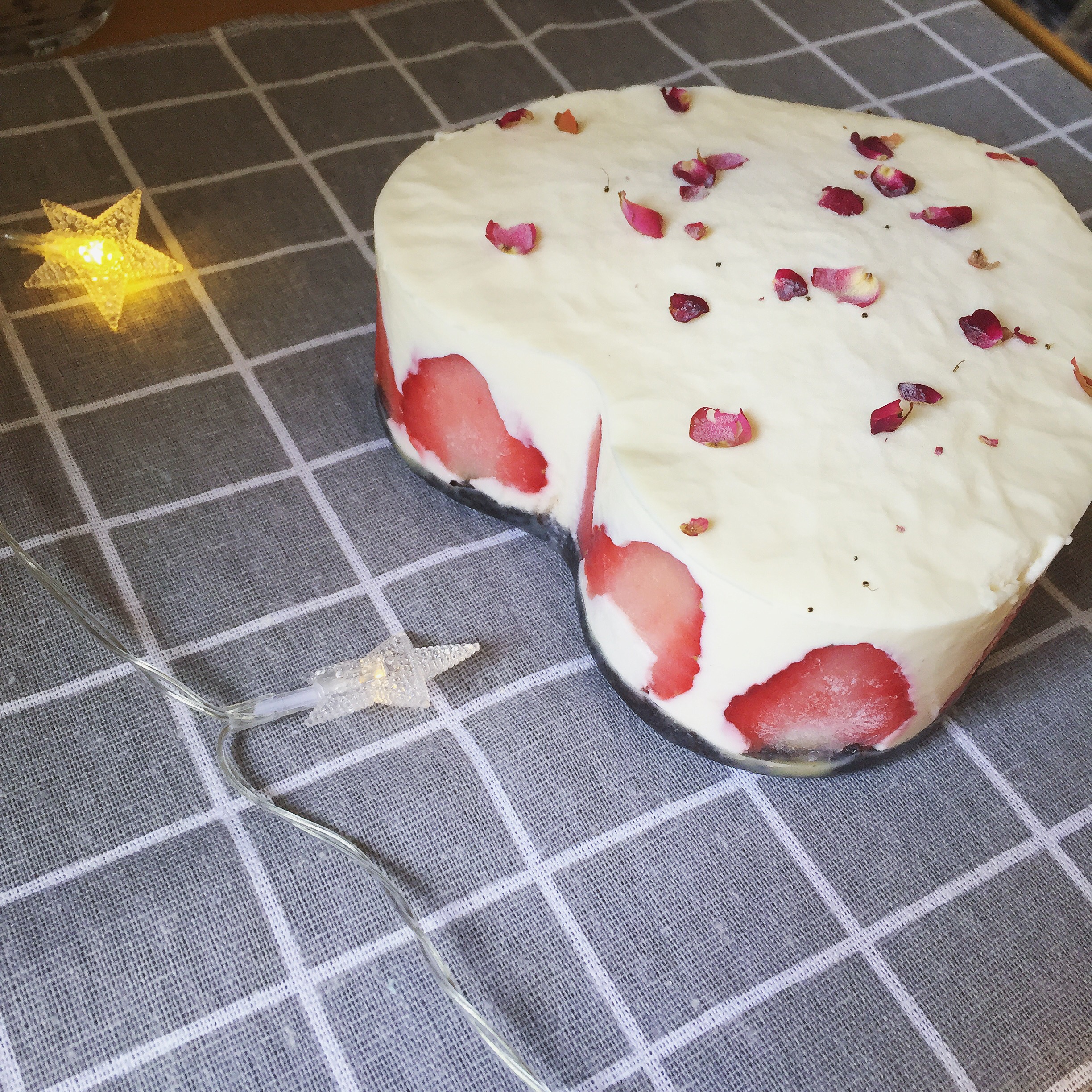草莓玫瑰芝士蛋糕的做法 步骤6
