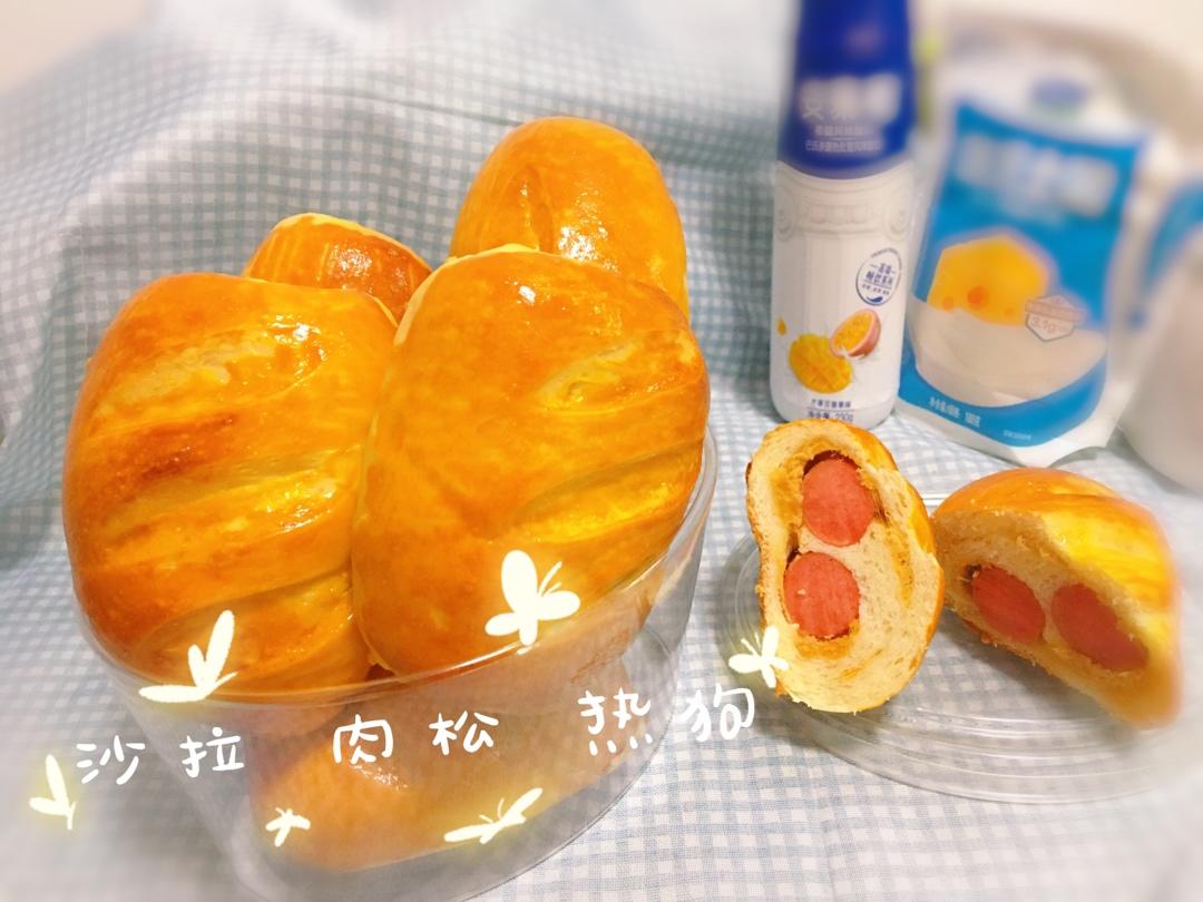 里松外松肉松面包