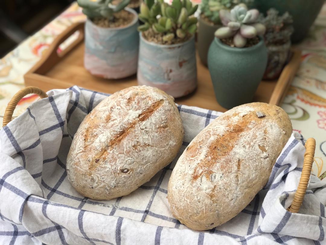 香喷喷的全麦培根面包