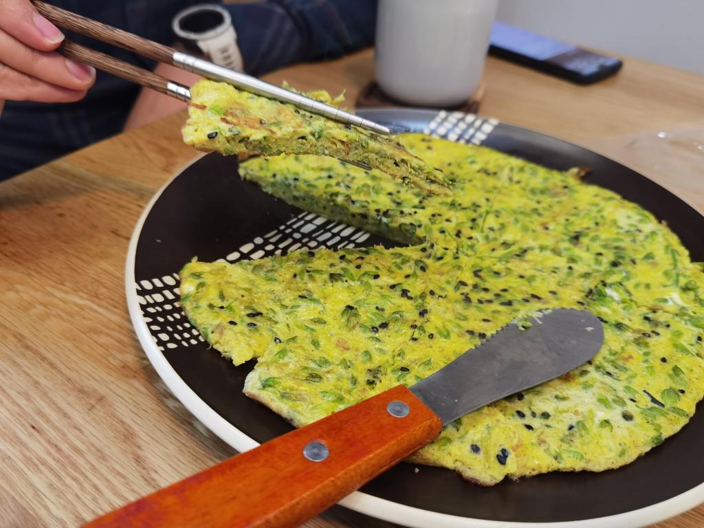 春天的味道 槐花鸡蛋饼减脂版