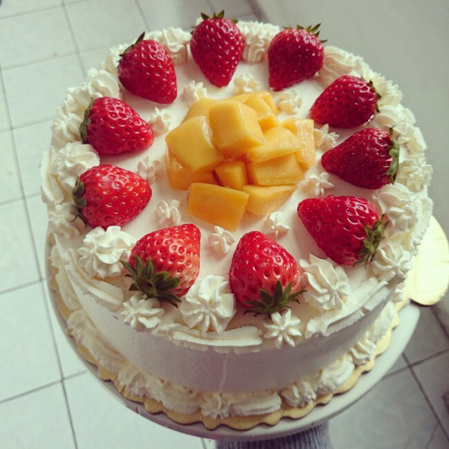 8寸水果生日蛋糕