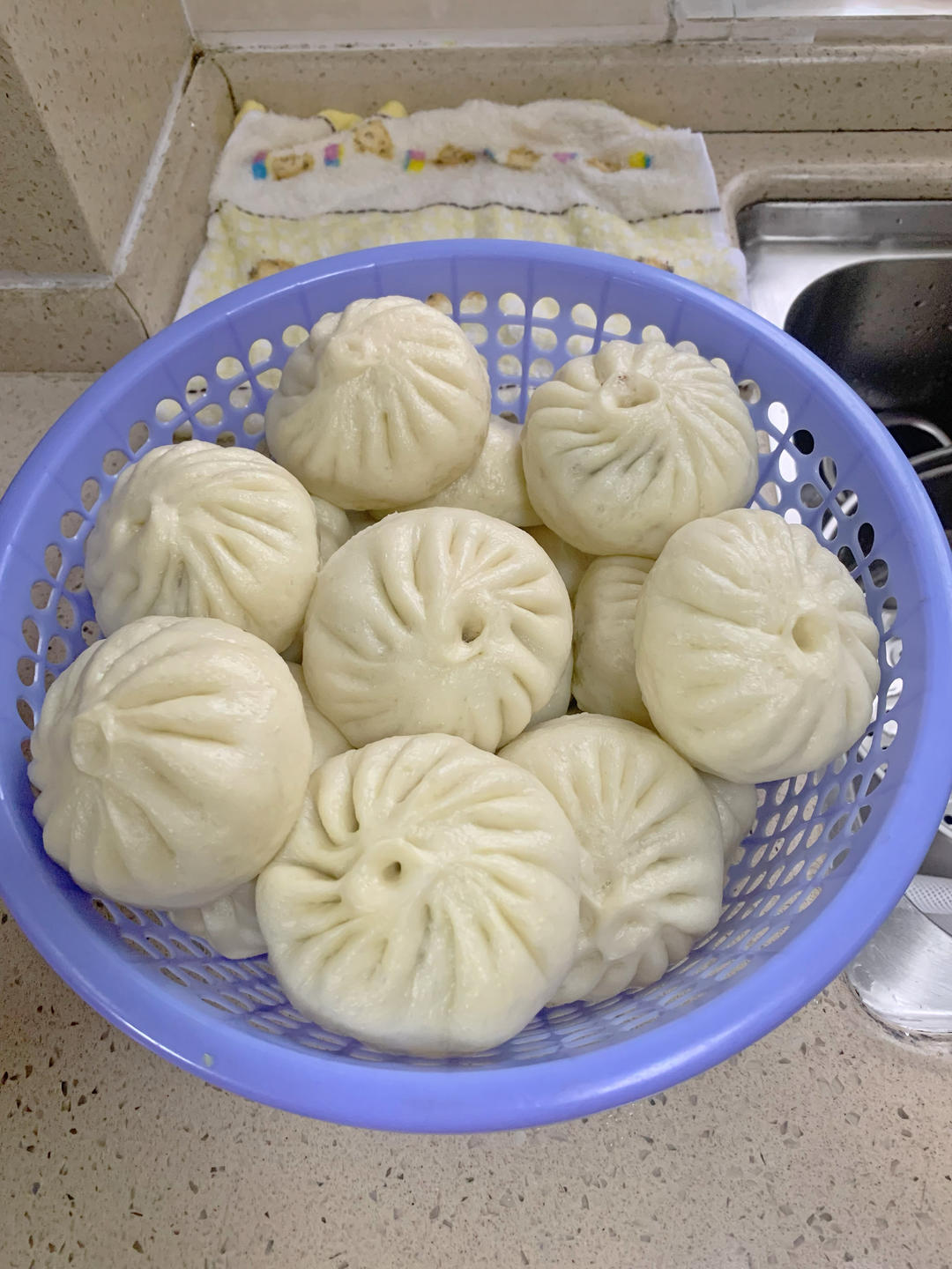 霉干菜肉包(一次发酵)